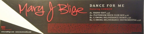 Mary J. Blige Featuring Common - Dance For Me (12", Promo, 180)