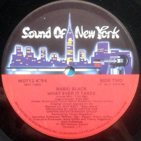 Basic Black : Whatever It Takes (12", Single)