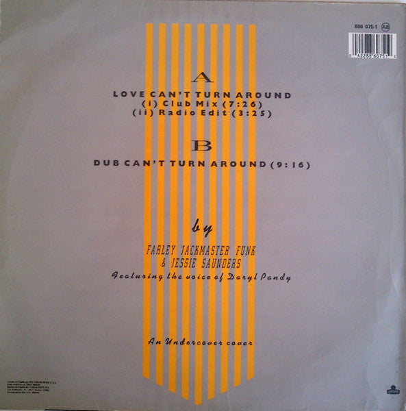 Farley "Jackmaster" Funk & Jessie Saunders* : Love Can't Turn Around  (12")