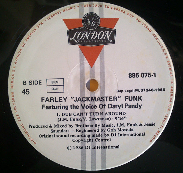 Farley "Jackmaster" Funk & Jessie Saunders* : Love Can't Turn Around  (12")