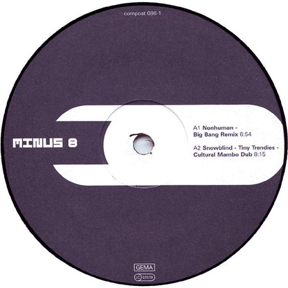 Minus 8 : Remixes (12")