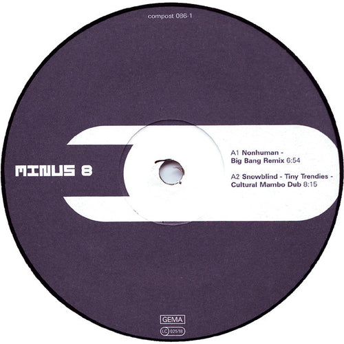 Minus 8 : Remixes (12")