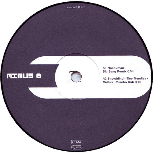 Minus 8 : Remixes (12")