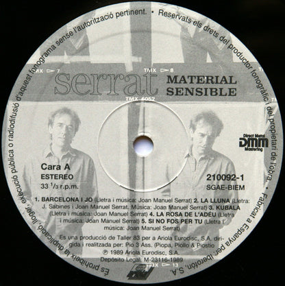 Serrat* : Material Sensible  (LP, Album)