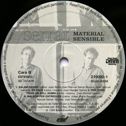 Serrat* : Material Sensible  (LP, Album)