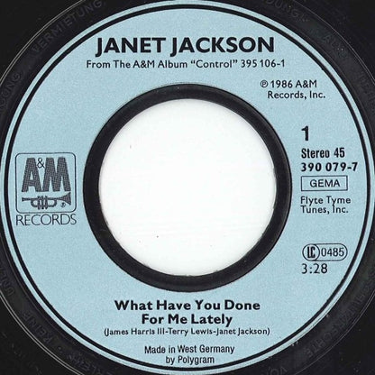 Janet Jackson : What Have You Done For Me Lately (7", Single)