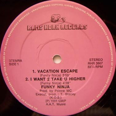 Funky Ninja : Vacation Escape (12")