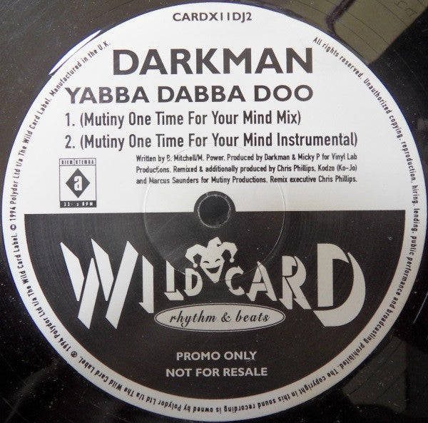 Darkman : Yabba Dabba Doo (2x12", Promo)