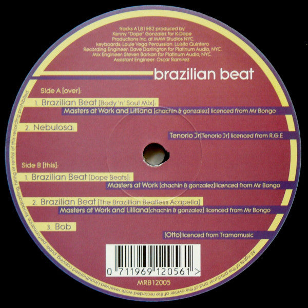 Masters At Work Featuring Liliana* - Brazilian Beat (12")