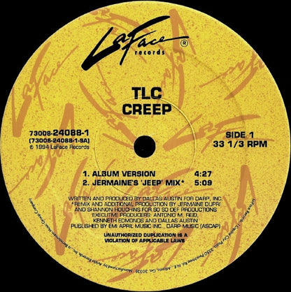 TLC - Creep (12", Single)