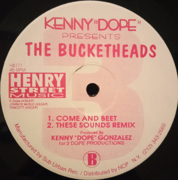 Kenny "Dope" Gonzalez Presents The Bucketheads : Come And Be Gone / These Sounds Fall Into My Mind (12")