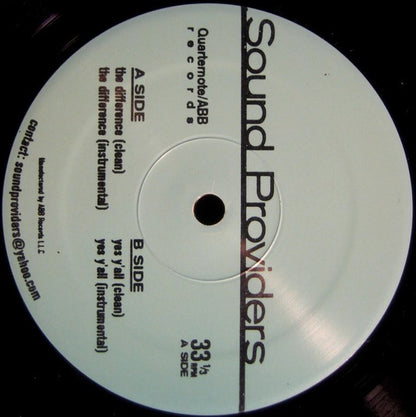 Sound Providers : The Difference / Yes Y'All (12")