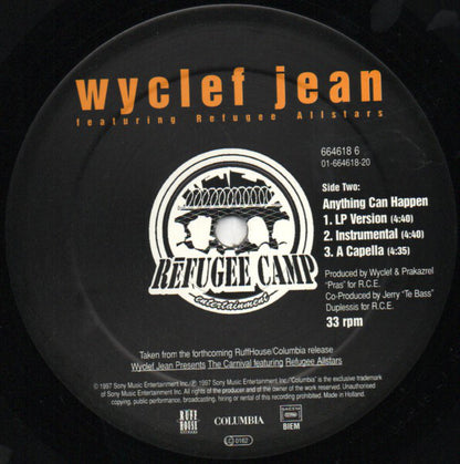 Wyclef Jean Featuring Refugee Allstars* - We Trying To Stay Alive (12", Maxi)