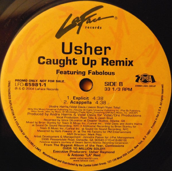 Usher - Caught Up (12", Single)