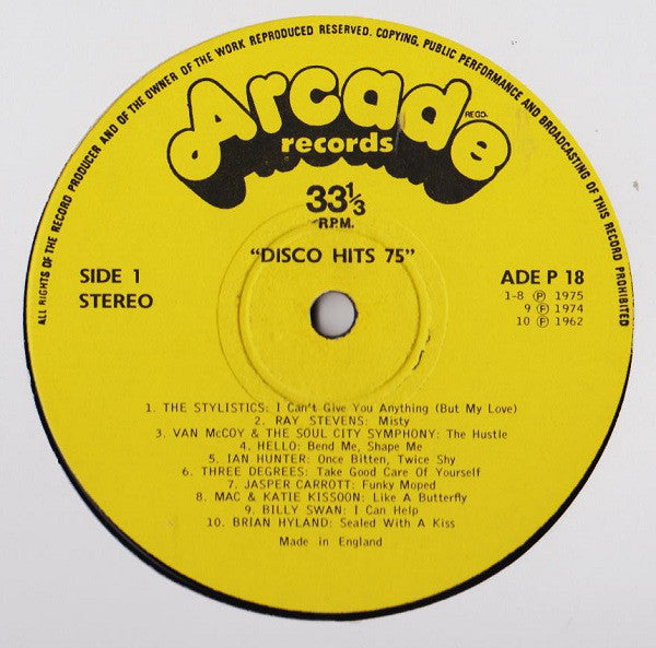 Various : Disco Hits 75 (LP, Comp, Mono, Orl)