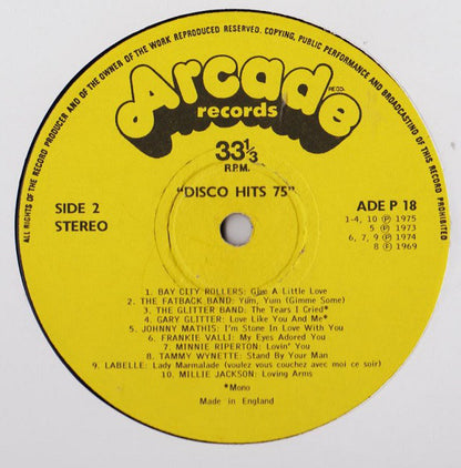 Various : Disco Hits 75 (LP, Comp, Mono, Orl)