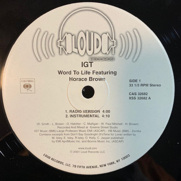 I.G.T. : Word To Life (12")