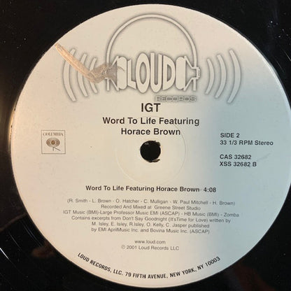 I.G.T. : Word To Life (12")
