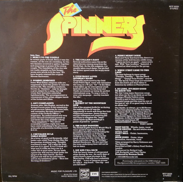 The Spinners : Everybody Loves Saturday Night (LP, Album, RE)