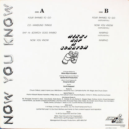 MC Nikke DJ Rap N Scratch : 4 Rhymes 2 Go / Now You Know (12")
