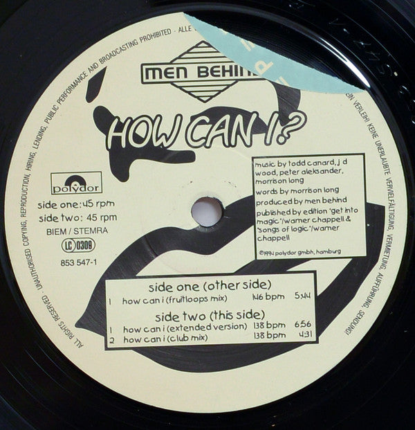 Men Behind - How Can I? (12", Maxi)