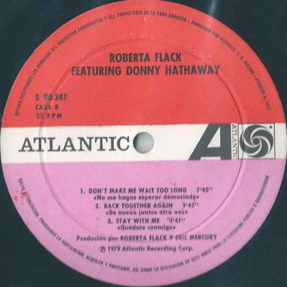 Roberta Flack Featuring Donny Hathaway - Roberta Flack Featuring Donny Hathaway (LP, Album)