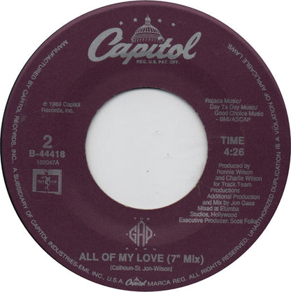 The Gap Band : All Of My Love (7", Single)
