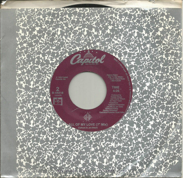 The Gap Band : All Of My Love (7", Single)