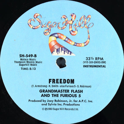 Grandmaster Flash And The Furious 5* : Freedom (12")