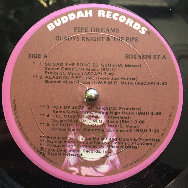 Gladys Knight & The Pips* - Pipe Dreams: The Original Motion Picture Soundtrack (LP, Album, Gol)