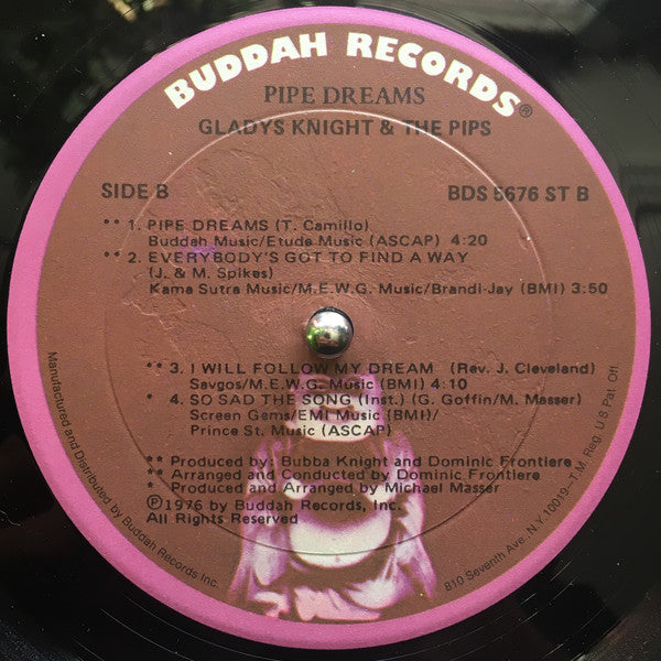 Gladys Knight & The Pips* - Pipe Dreams: The Original Motion Picture Soundtrack (LP, Album, Gol)