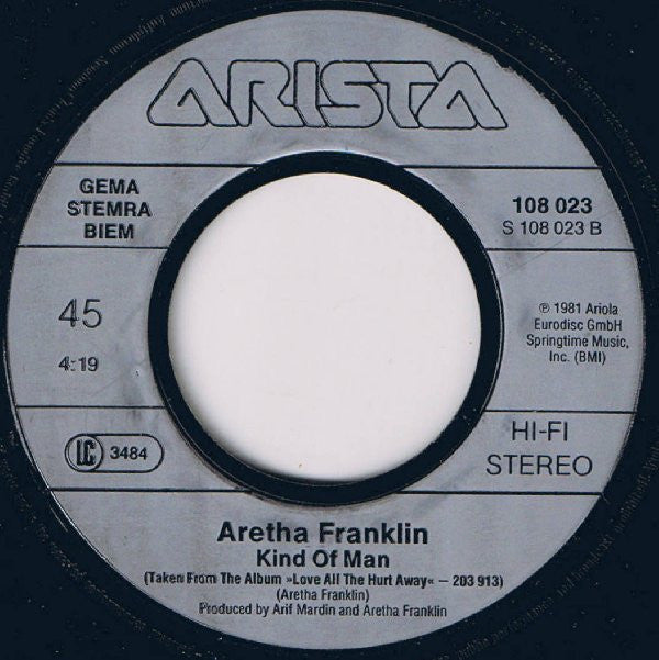 Aretha Franklin : Another Night (7", Single)