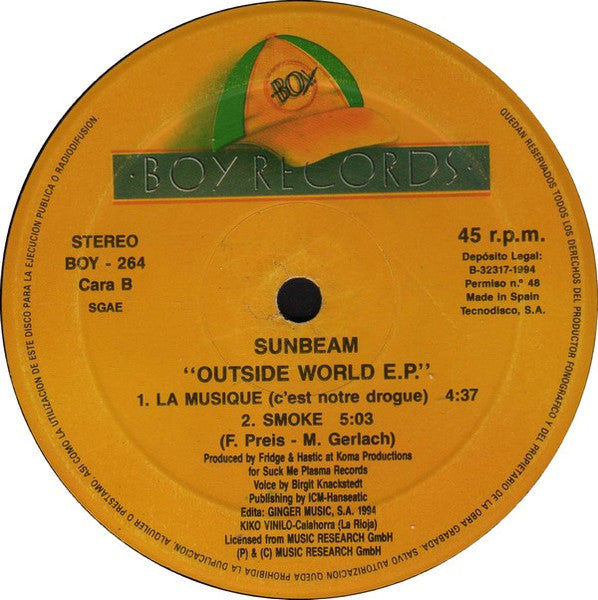 Sunbeam - Outside World E.P. (12", EP)