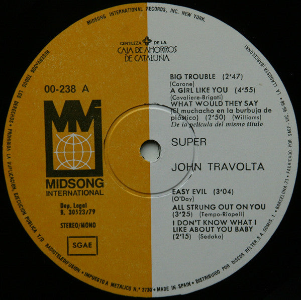 John Travolta : Super John Travolta (LP, Comp, S/Edition)