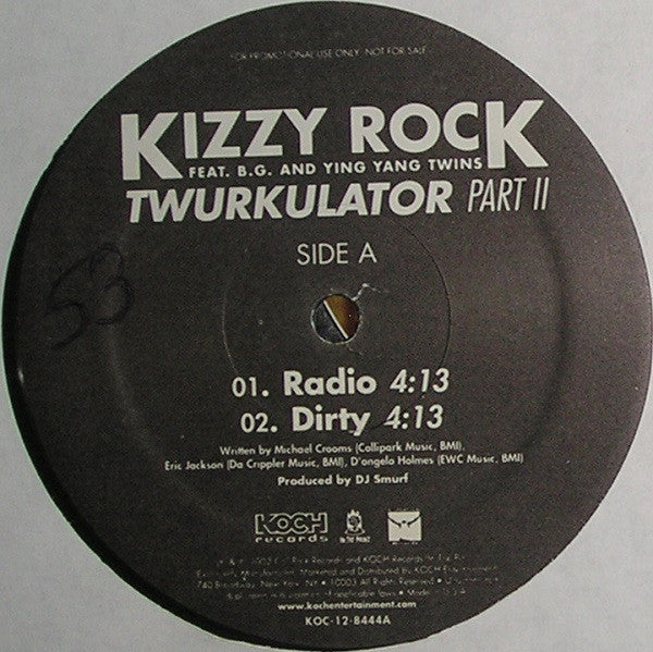 DJ Kizzy Rock - Twurkulator Part II (12", Promo)