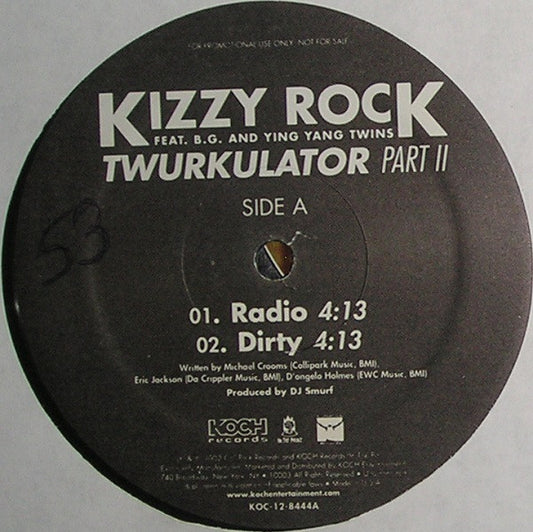 DJ Kizzy Rock - Twurkulator Part II (12", Promo)