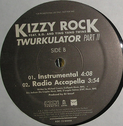 DJ Kizzy Rock - Twurkulator Part II (12", Promo)