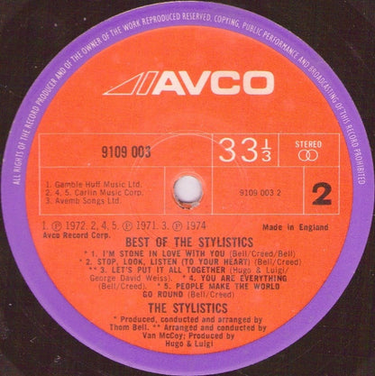 The Stylistics - The Best Of The Stylistics (LP, Comp)