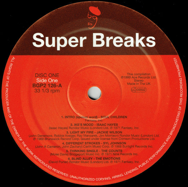 Various : Super Breaks. Essential Funk, Soul And Jazz Samples And Break Beats (2xLP, Comp)