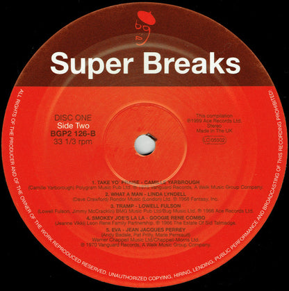 Various : Super Breaks. Essential Funk, Soul And Jazz Samples And Break Beats (2xLP, Comp)
