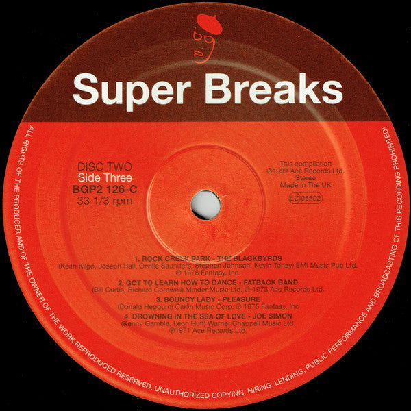Various : Super Breaks. Essential Funk, Soul And Jazz Samples And Break Beats (2xLP, Comp)