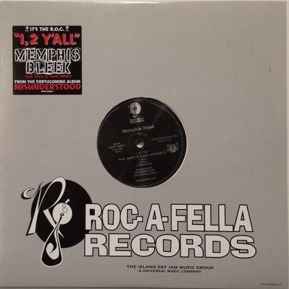 Memphis Bleek : 1, 2 Y'All / R.O.C. (12", Promo)