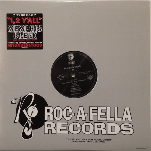 Memphis Bleek : 1, 2 Y'All / R.O.C. (12", Promo)