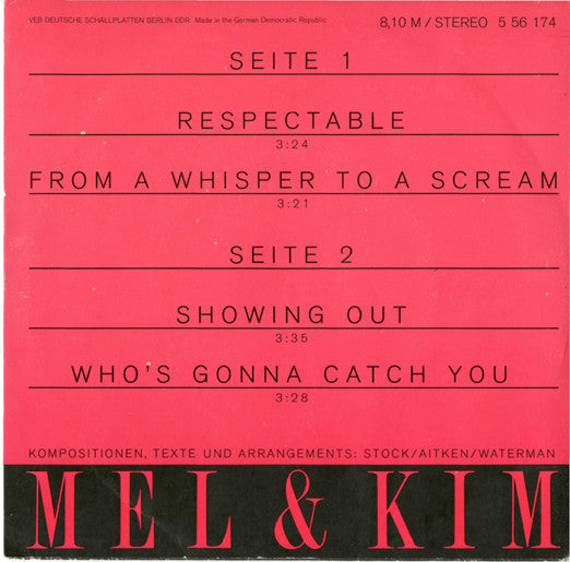 Mel & Kim : Mel & Kim (7", EP)
