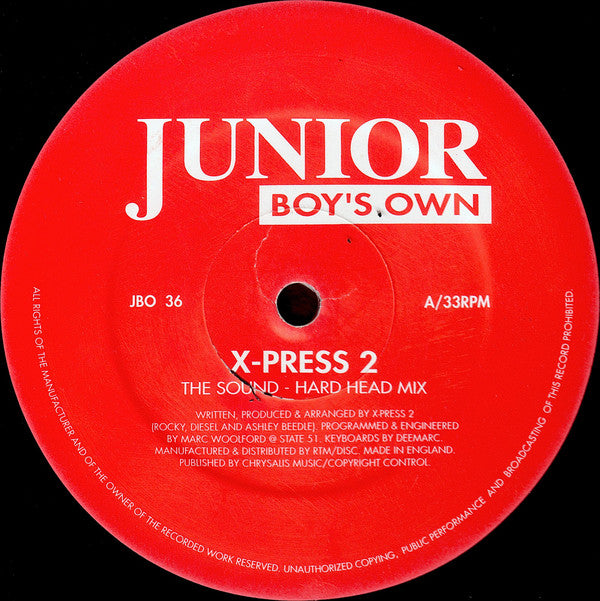X-Press 2 - The Sound (12", Single)