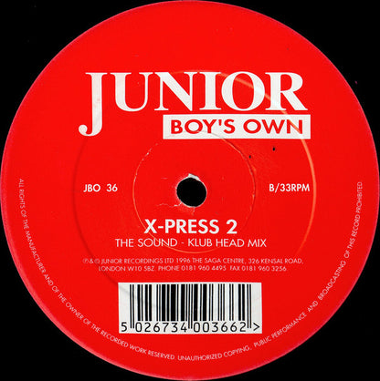 X-Press 2 - The Sound (12", Single)