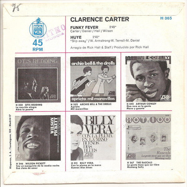 Clarence Carter - Funky Fever / Huye (7", Single)