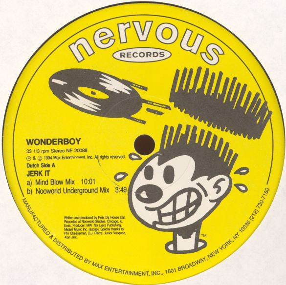 Wonderboy  - Jerk It (12")