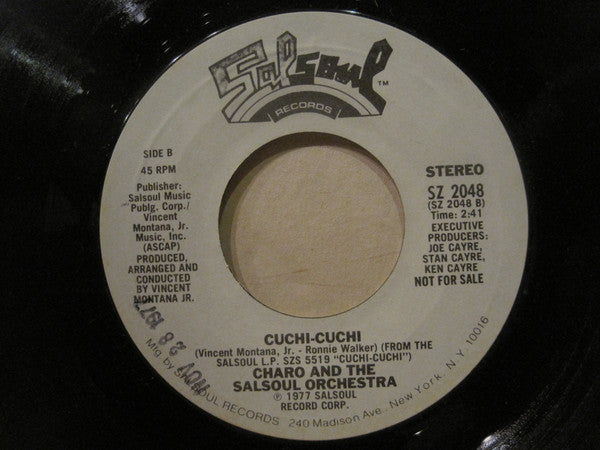 Charo And The Salsoul Orchestra : Dance A Little Bit Closer (7", Single, Promo)