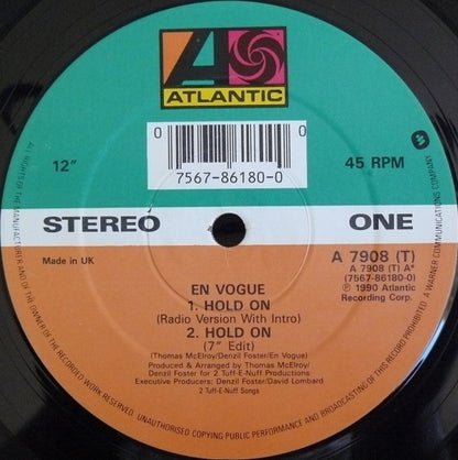 En Vogue - Hold On (12", Mus)